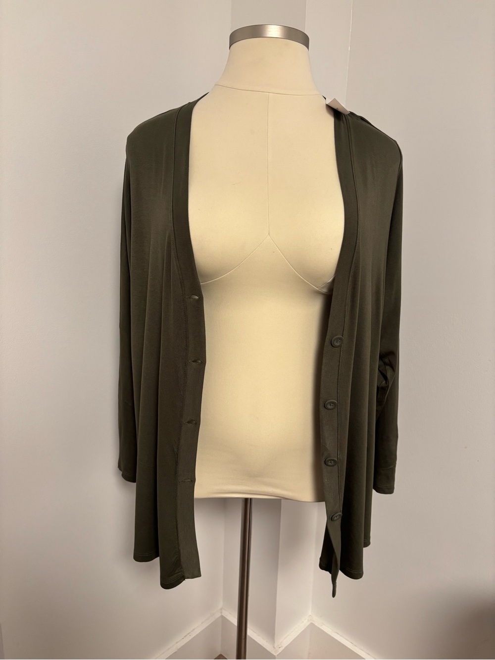 NWT Lane Bryant Olive Green Cardigan Size 14/16